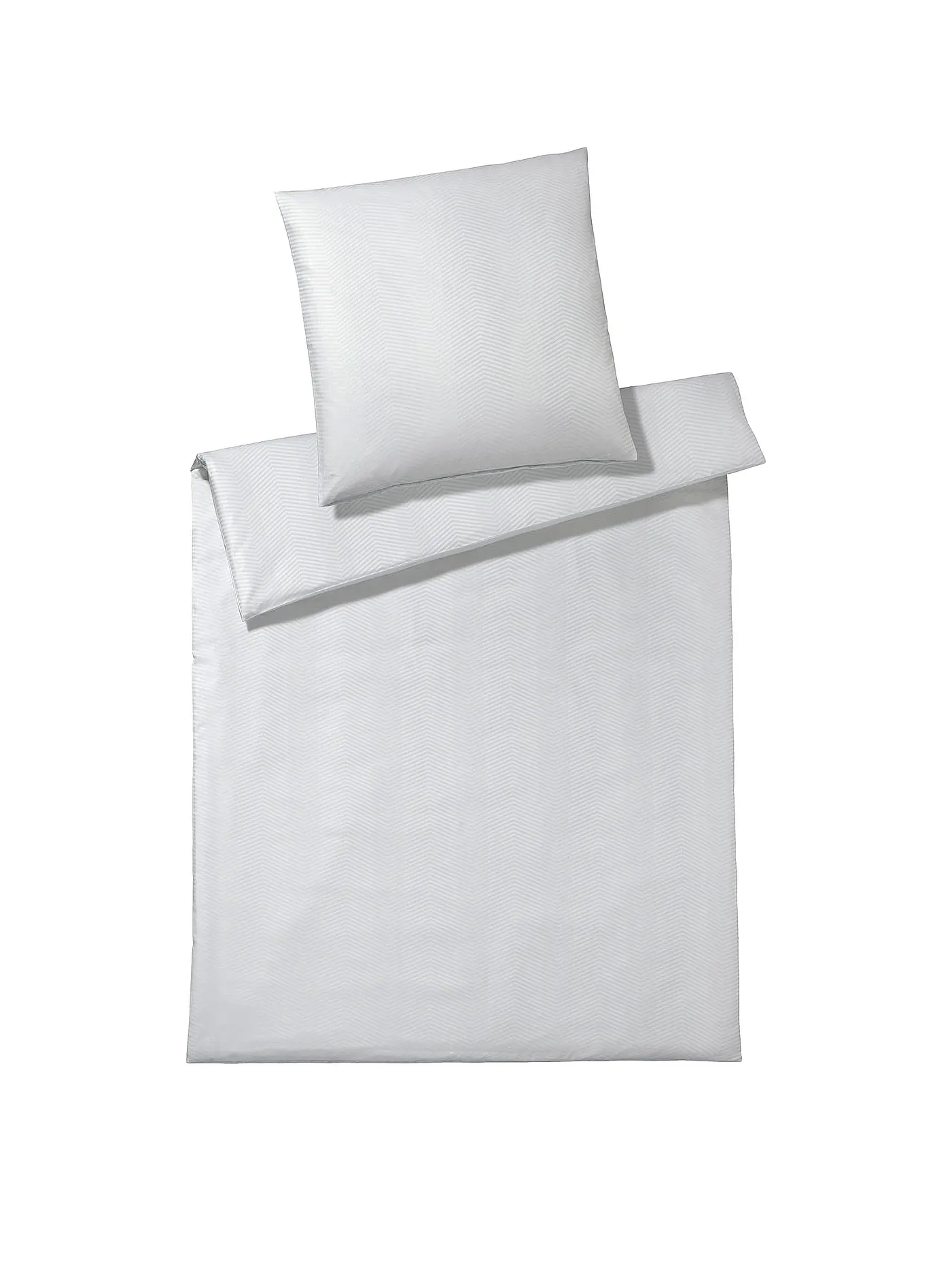 ELEGANTE | Damast Bettwäsche Canova 70x90cm / 140x200cm Weiss | 